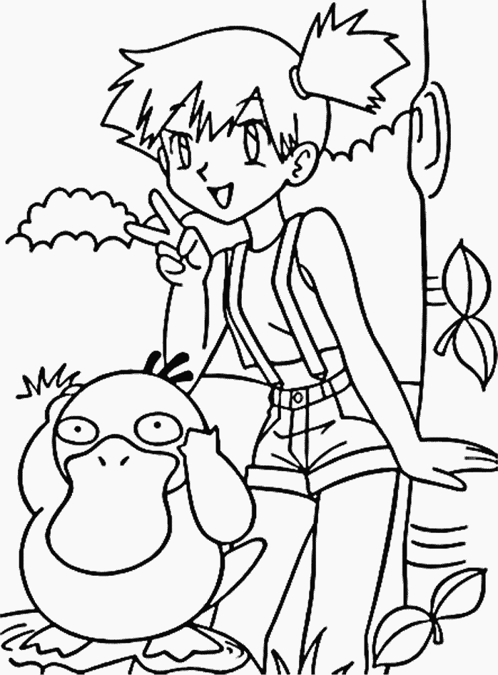 Plansa de colorat cu Pokemon 11 3